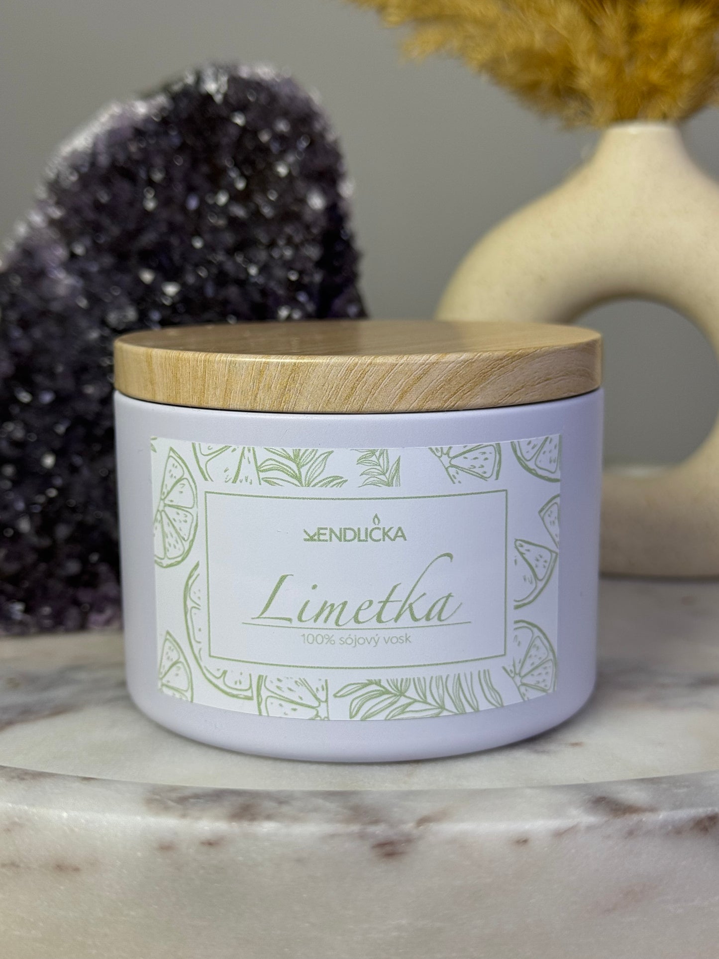 Vonná svíčka Limetka - Serenity bílá